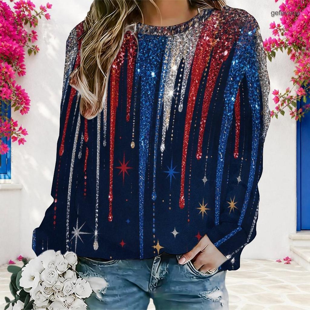 Plus Size Womens Crew Neck Long Sleeve Pullover Soft Loose Casual Daily Street Leisure Sweatshirt