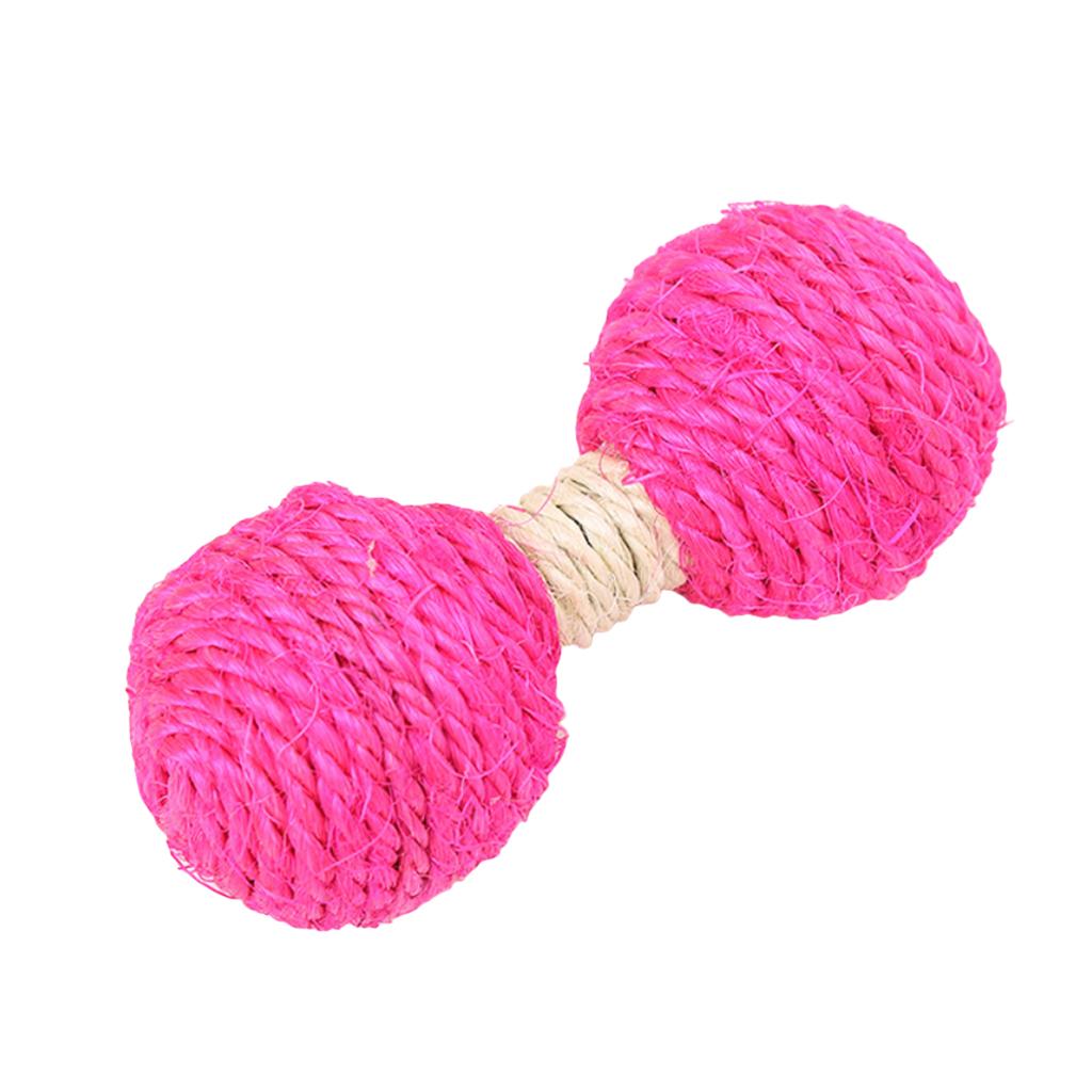 Assorted Color Jute Weave Ball for Cat Toy for Indoor Cat Dumbbell Balls