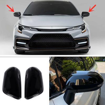 Para Toyota Corolla 2019 2020 2025 2025 Cubierta de Espejo Lateral Retrovisor de Coche Tapa de Ala Exterior Puerta Espejo Retrovisor Trasero Embellecedor Fibra de Carbono