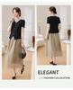 2026 Stylish Summer Dress Set for Middle-Aged and Elderly Women - Plus Size Short Sleeve Outfit