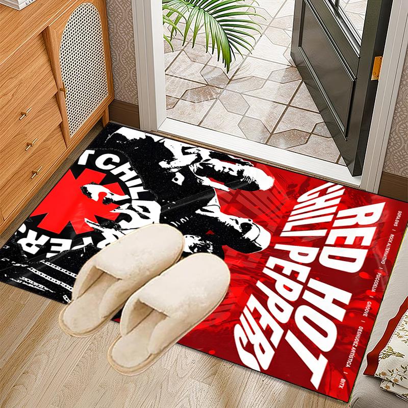 1PC Hot Chili Music  Rug for Livingroom,Bedroom, Palyroom, Chair Rug, Area rug, Game Carpet, Large Size Rug Fan Christmas gift