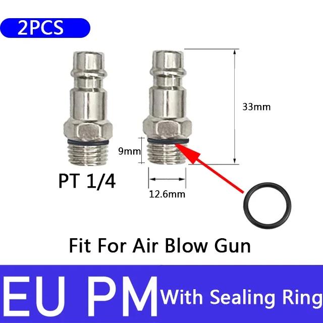 Pneumatic European Connector EU Standard Fittings For Compressor Male and Female Thread Quick Release Coupling Air Hose Fitting