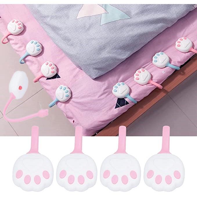 4 seturi de dispozitive de alunecare și fixare a lenjeriei de pat
