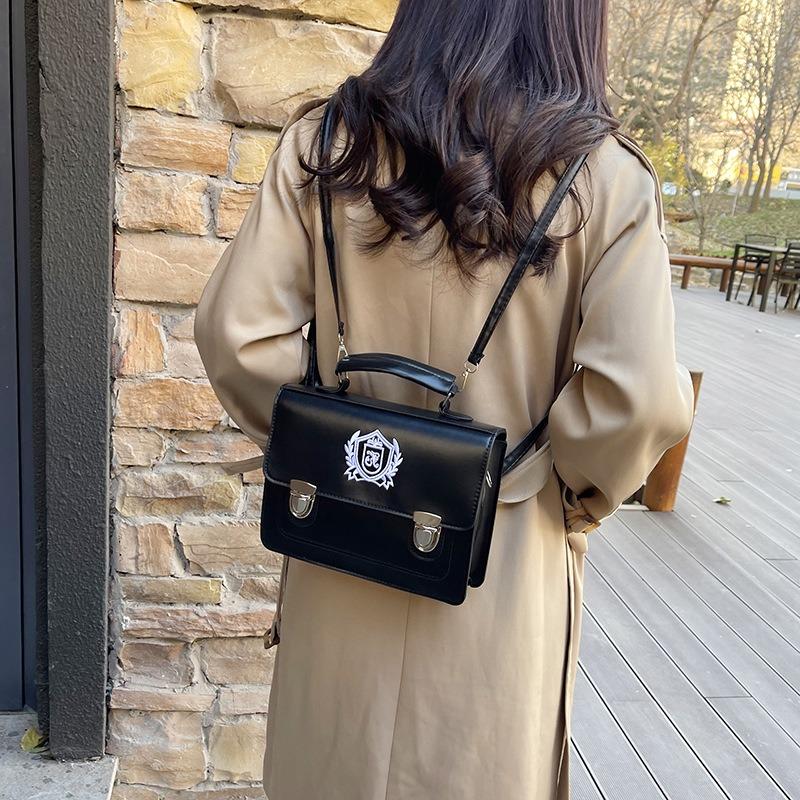 Vintage British College Style High Texture Backpack Popular New Shoulder Messenger Bag Commuter Backpack