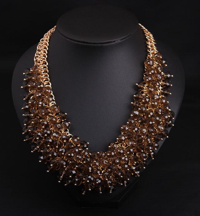 Handcrafted Crystal Multi-layer Clavicle Necklace - Women's Bold Fashion Jewelry