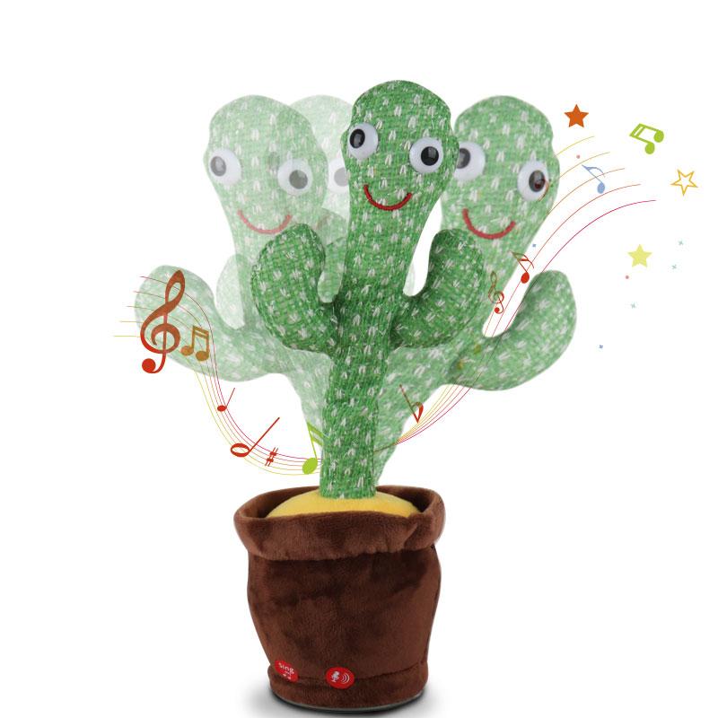 2023 the Most Popular Children Plush Toys Singing Dancing Funny Shakeology Stuffed Dancing Cactus Plush Electric Toys