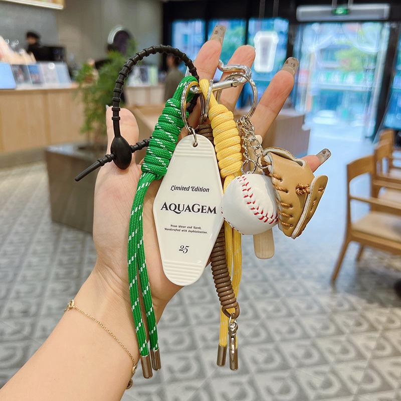 Yogodlns Elegant Baseball Bags Pendant Stylish Bag Accessory For Women Woven Rope Handbag Hanging Bags Accessories Spare Parts for Bags