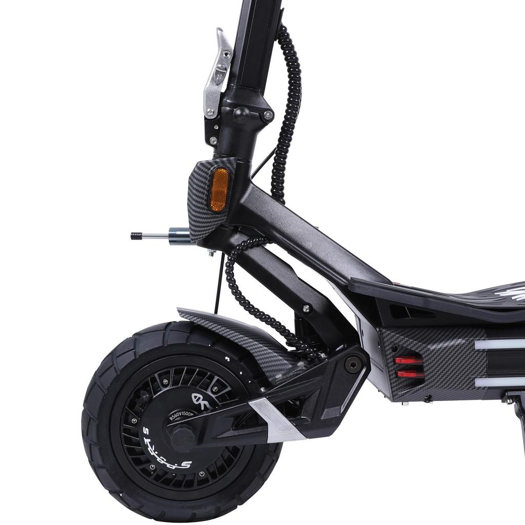 Patinete Elétrico FREEBOY H16 60V 30Ah Bateria de Alta Capacidade 3000W Motor Potente Pneus Off-Road de 11 Polegadas E-Scooter Dobrável para Todos os Terrenos para Adultos