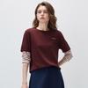 Kemengboka Women's Silk Blend Faux Two-Piece Long Sleeve Knit Top