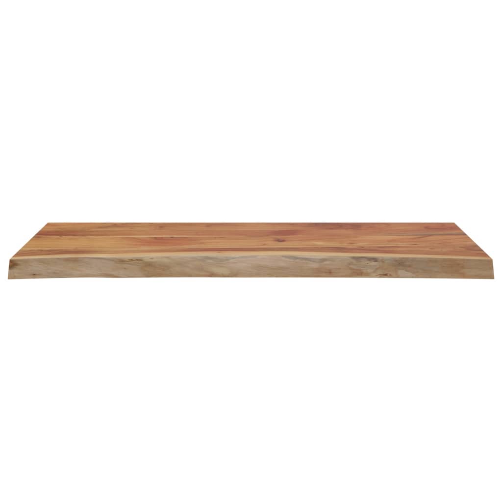 Tischplatte 110x40x3,8 cm Rechteckig Massives Akazienholz mit natürlicher Kante