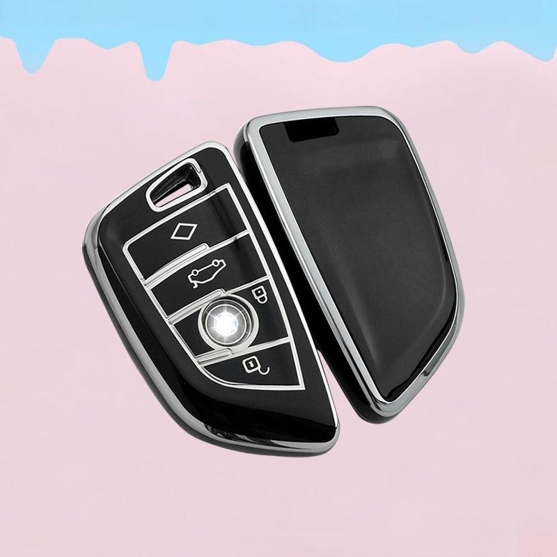 TPU Car Key Cover Case Fob for BMW M3 M4 M5 M8 X3M X5M X1 X4 X5 X6 IX3 Z4 I4 2 Series 4 Series 5 Series 8 Series 6 GT 320i 440i