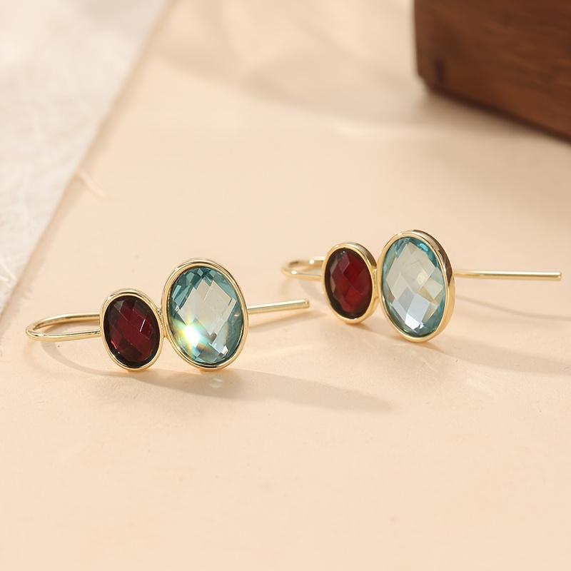 Vintage Elegant Oval Pendant Earrings for Women for Travel & Vacation, Perfect Gift for Mom, Everyday Earrings