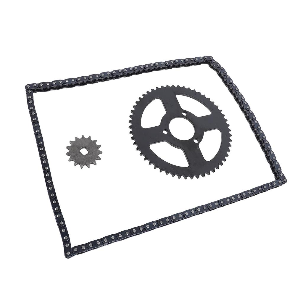 T8F Front Rear Sprocket Chain Kit 35mm 54T Sprocket 15T 10mm H Hole Sprocket 120 Links Chain for