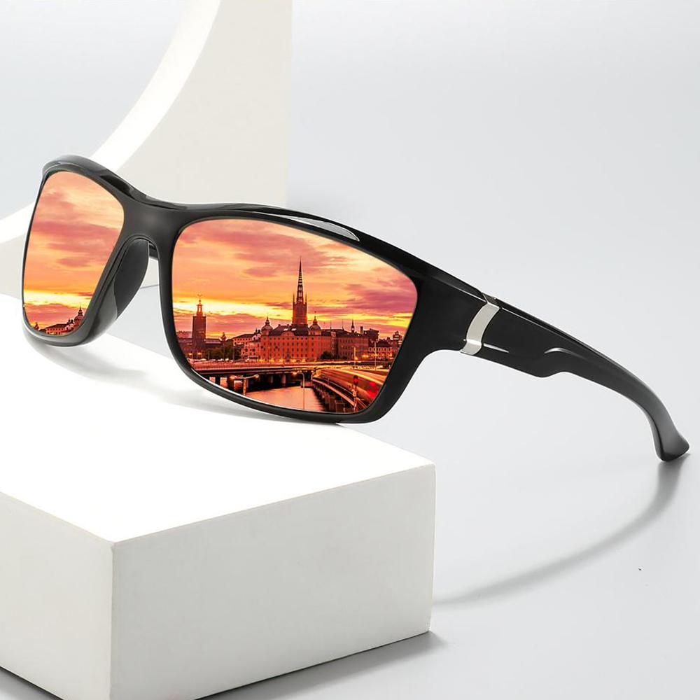 Polarized Sport Sunglasses Ergonomic Uv400 Sports Glasses Cycling Eyewear Colorful Colorful Mirror Lens Goggles For Cycling