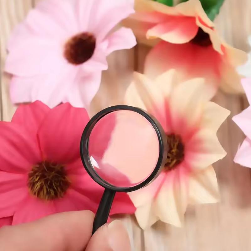10-20PCS/Pack Black Mini Magnifying Glasses Handheld Reading Magnifiers Lightweight Portable Observation Tools Class Rewards ZYF