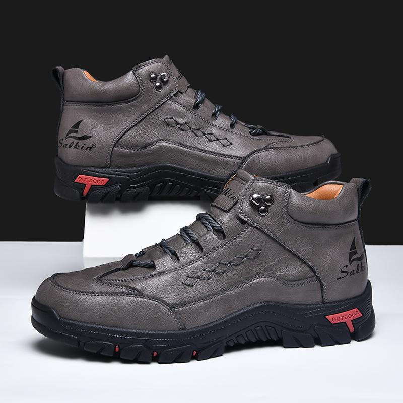 TUINANLE Handmade Leather Men Boots Outdoor Design Sneakers Man Breathable Casual Shoes Men Ankle Boots Fall Plus Size