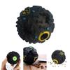 Exciting Black Squeaky Treat Dispensing Ball For Dogs Perfect For Chewing And Dental Health