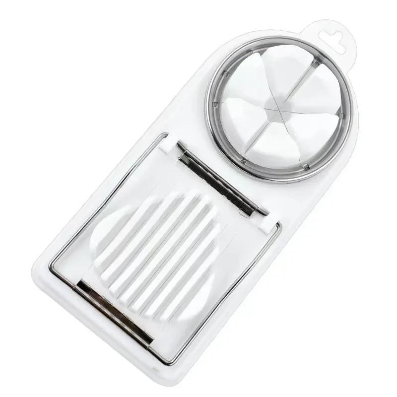 Multifunctional Egg Cutter Stainless Steel Egg Slicer Sectioner Cutter Mold Flower-Shape Luncheon Meat  Kitchen Tools Cooking