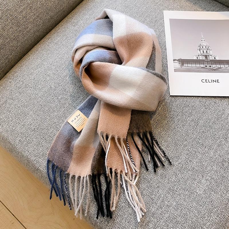 

One Pure Wool Scarf Класичний британський шарф Unisex Парний термошарф 188*32cm