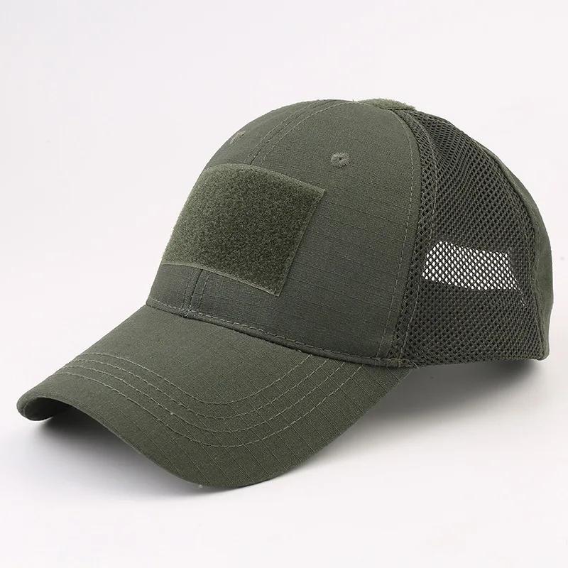 Camouflage Outdoor Baseball Caps Mesh Tactical Hiking Fishing Sport Adjustable Snapback Contractor Dad Hats Men Women