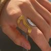 Yori 18K Gold Plated Stainless Steel Ring Collection Modern Fluid Designs for Everyday Formal Wear Durable Hypoallergenic