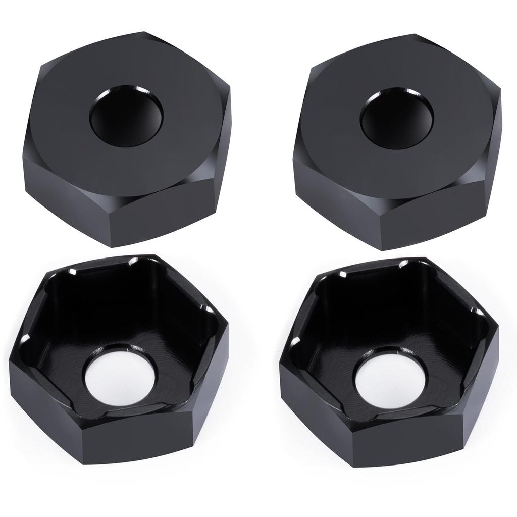TRZX 4buc Adaptor Butuc Hexagonal Roată 12mm la 14mm Cuplaj Hexagonal RC Piese de Upgrade pentru Mașini RC 1/10 SCX10 TRX4 TRX6 Tamiya Traxxas Rossi