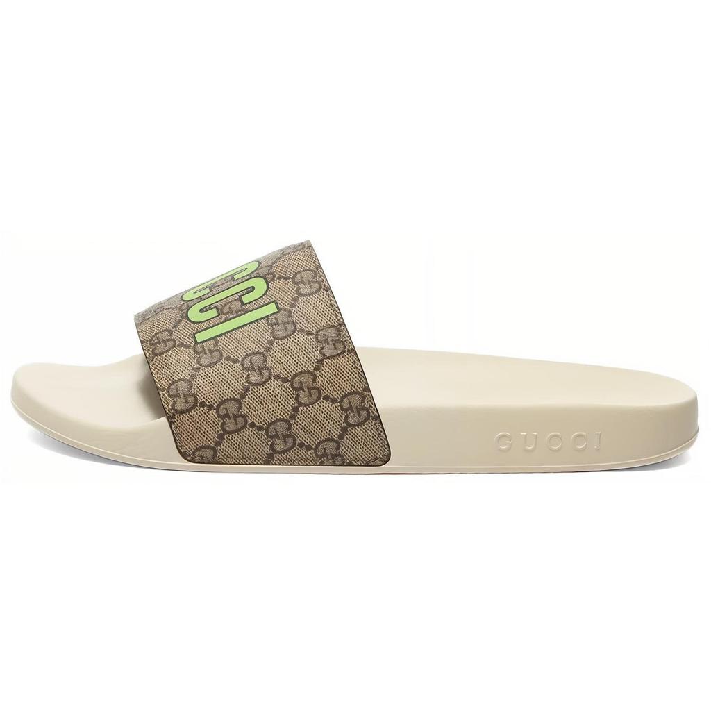 Gucci GG Supreme Slide Sandals "Strawberry" Women's 703815 U1F00 8462