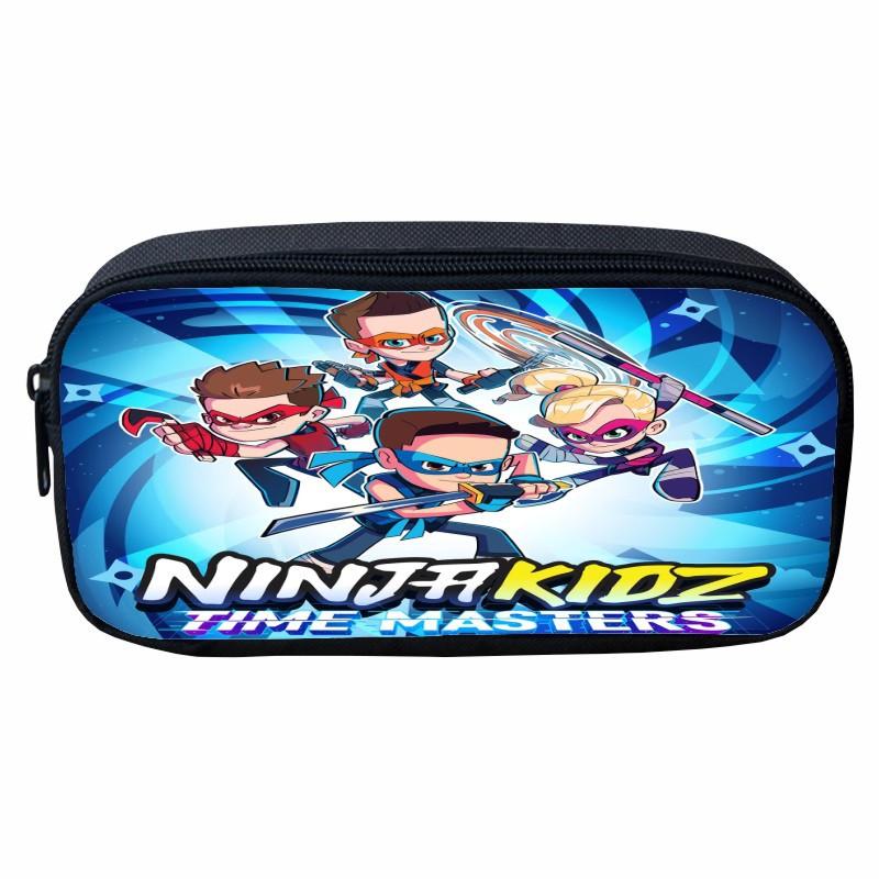 Bedrucktes Ninja Kidz Federmäppchen Cartoon Kinder Schüler Aufbewahrung Schreibwarenbox Verfügbar