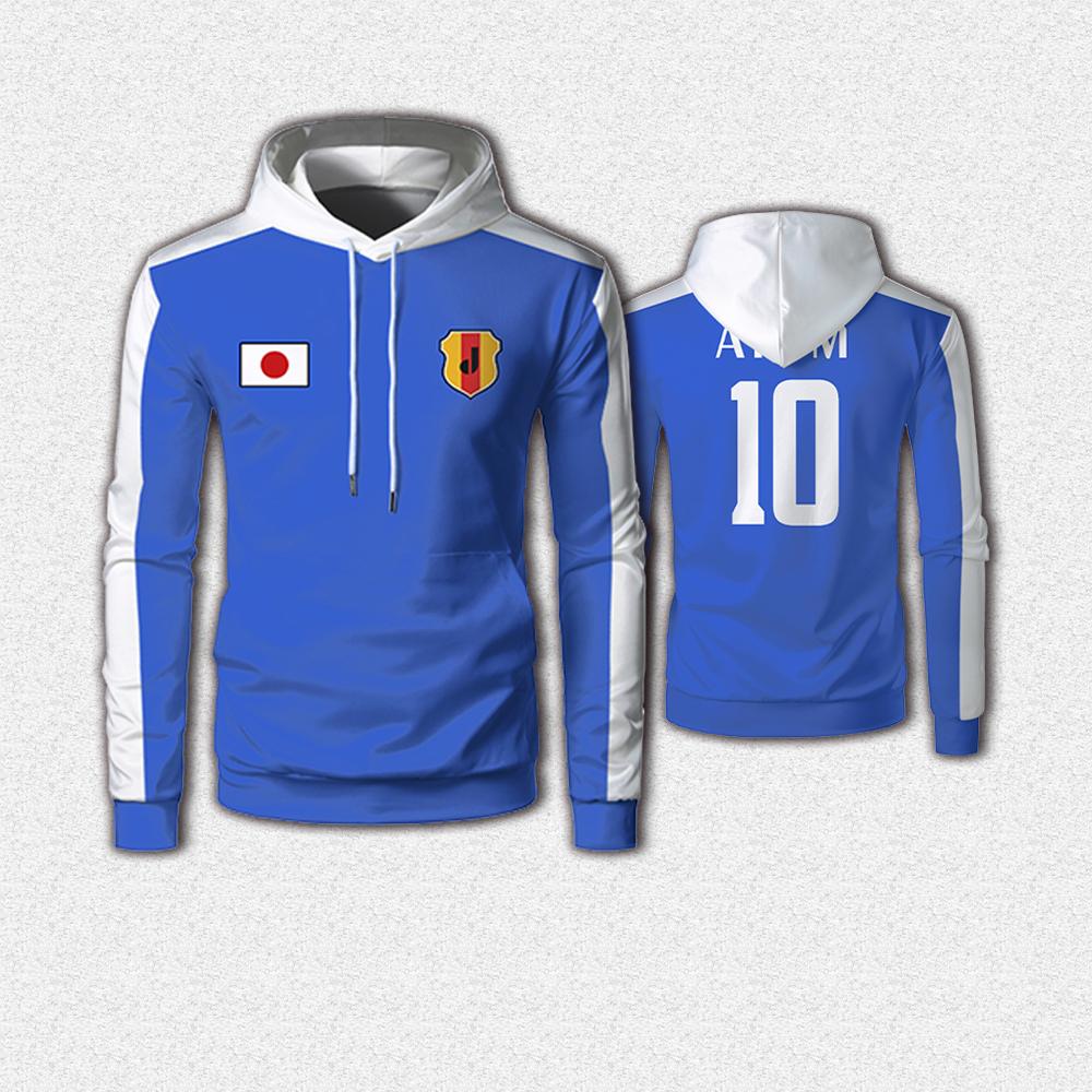 

Аниме Худи Нанкацу Капитан Цубаса Осень Удобный Повседневный Пуловер Мужской и Женский Фанаты Должны Иметь Оверсайз Толстовка S