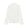 Zaprha 2025 New Arrival Bow Tie Drape Loose Long Sleeves Lapel Casual Shirt Women Easiest for Match Slim Looking 2298057