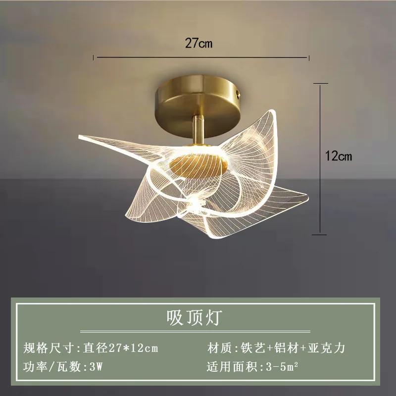 Flush Mount Ceiling Light Fixture Decorative Home Aisle Entrance Cloakroom Hallway Corridor Balcony Modern Led Ceiling Lamp