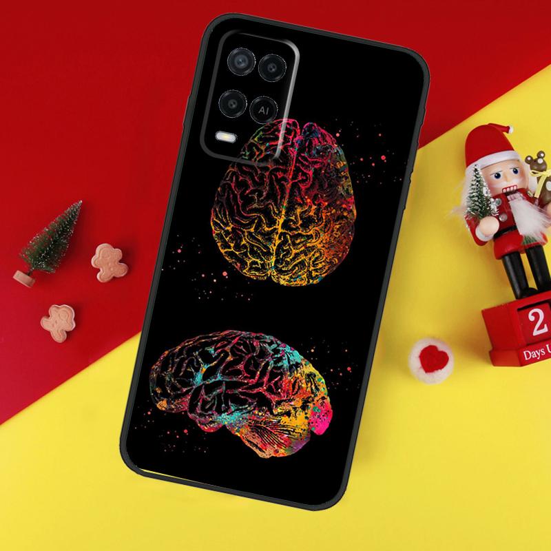 Human Heart Brain Lungs For OPPO A79 A57 A77 A5 A9 A53S A52 A72 A96 A76 A16 A54 A74 A94 A38 A58 A78 A15 A17 Case