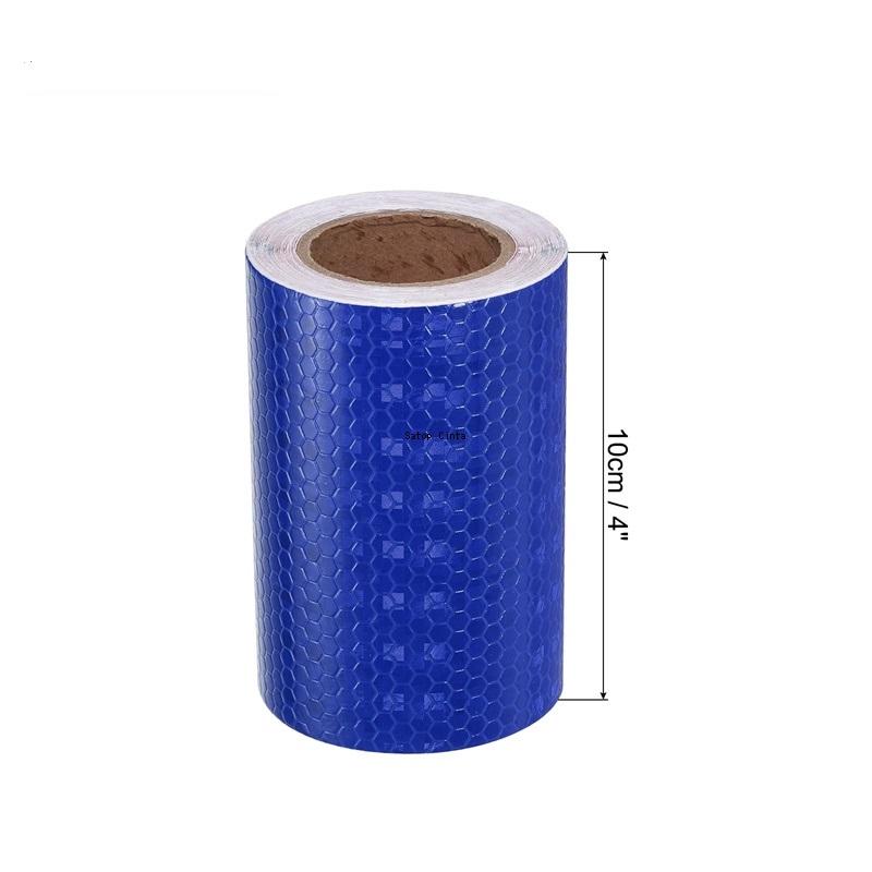 Waterproof Reflective Tape 4inch*16FT Shiny White Red Orange Yellow Adhesive Warning Reflector Safety Sticker For Motorcycle Car