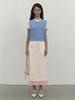 Kirsh Lace Point Jersey Long Skirt [Ivory]