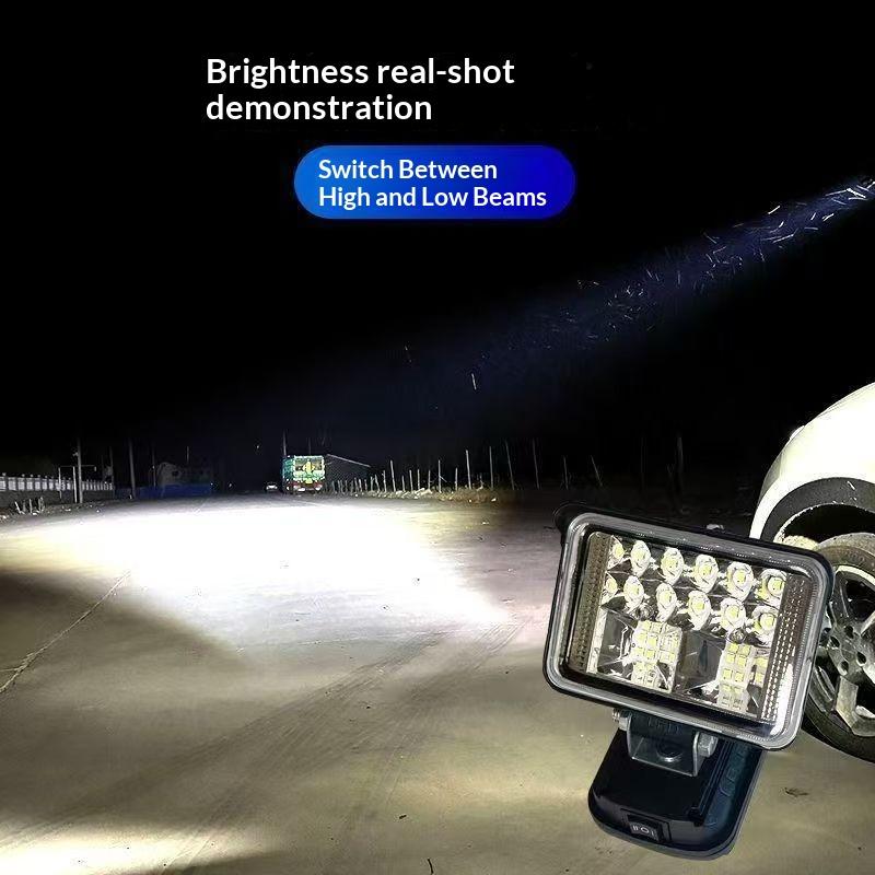 1 Stück 3/4/5/8 Zoll Tragbarer LED-Scheinwerfer Kabellose Handleuchte Kompatibel mit Für 18-V-20-V-Akku Für Außenarbeiten Angeln