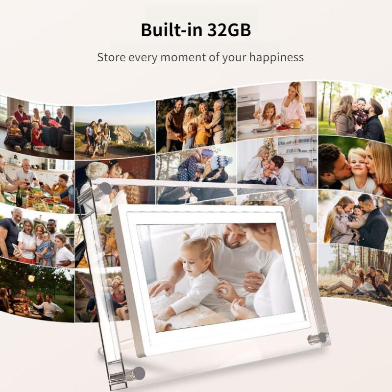 

7 Inch Intelligent Touch Screen Cloud Picture Frame Remote Transmission Electronic Album Acrylic WIFI Digital Photo Frame