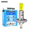 SOFOC Ultra Bright H1 Car Fog Lights Headlights High/Low Beam Lamps, 24V 100W, Yellow, 3000K, Set of 2