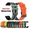 20 22mm Strap For Samsung Galaxy Watch 7 6 5 4 Silicone Band for Garmin Forerunner 265 255 245 Bracelet for HUAWEI GT5 4 3 46mm