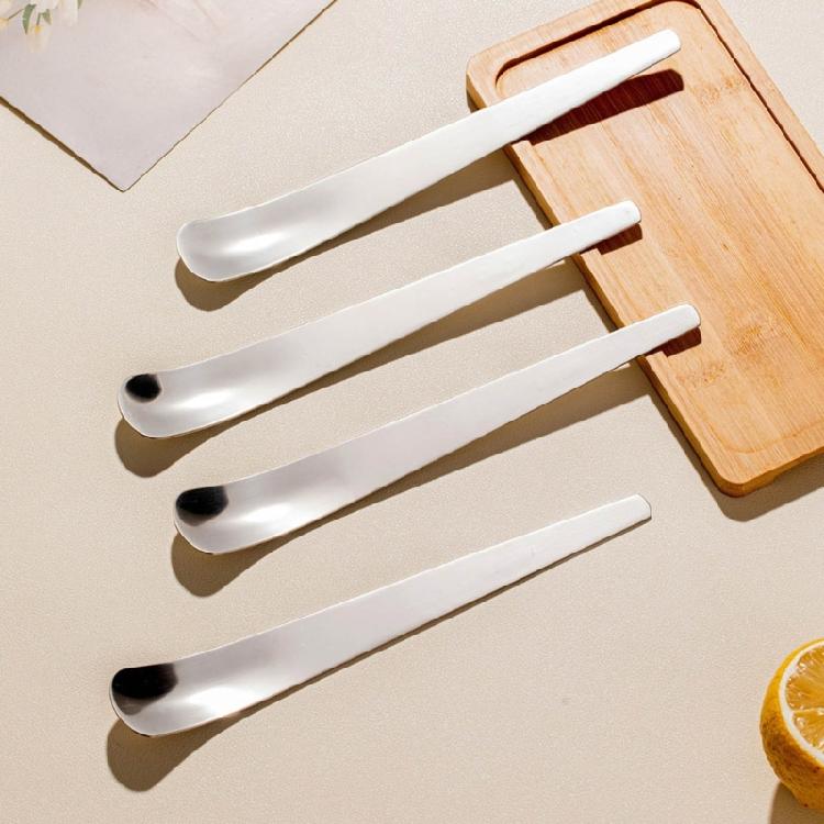 4Pcs Refined 316 Nonrust Steel Ice Creams Spoon Heat Resistant Dessert Cutlery For Daily Use And Entertaining Guests