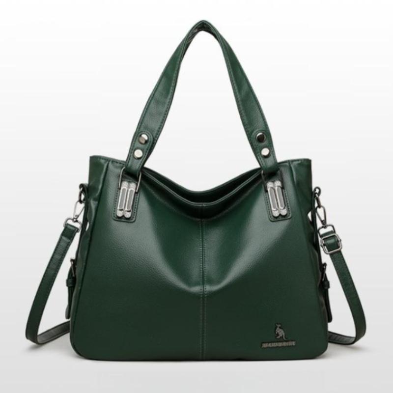 Elegant Vintage PU Leather Handbag for Women Large Capacity Shoulder Bag Top Handles & Detachable Shoulder Strap Simple Daily Bag Ladies Holiday Gifts