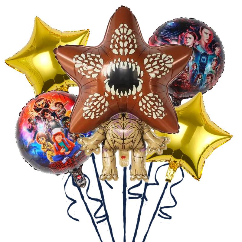Cartoon Strange Story Foil Balloons Carnivorous Flower Festival Decoration Latex Birthday Party Balloon Christmas Supplies