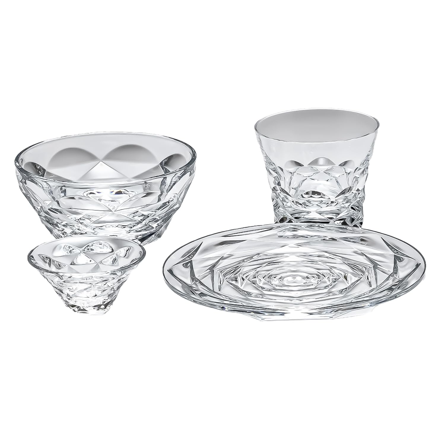 

Baccarat Swing Brava 4-Piece Continental Set: Cup, Bowl, Plate, and Tumbler (Product Code: 2814069) [Parallel Import]