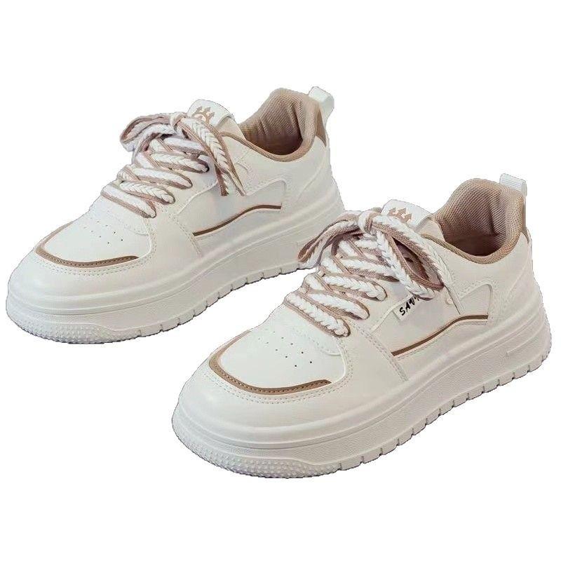 Trend Four Seasons Simple Little White Shoes Women 2025 New Fashion Sports Casual Versatile Board Shoes Women