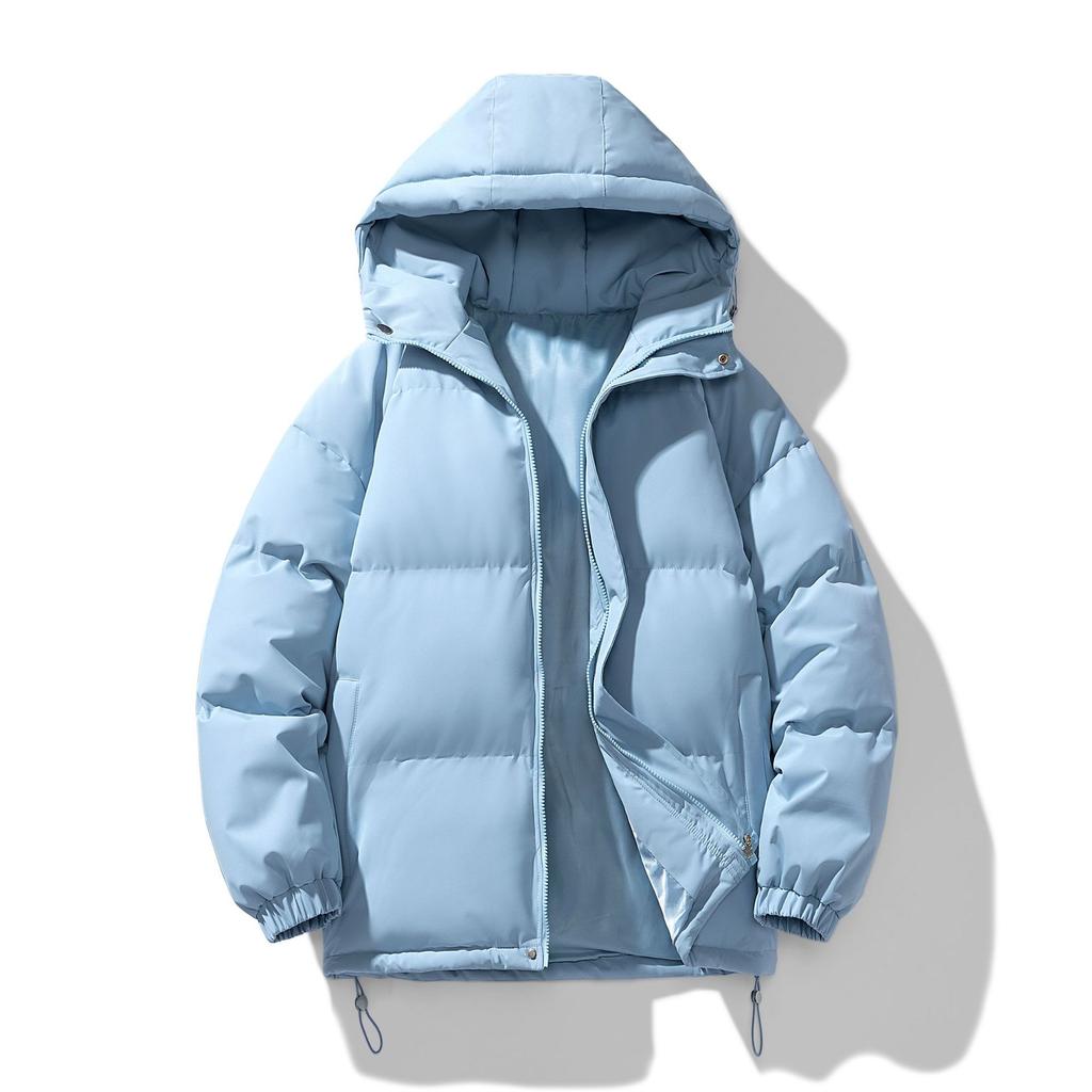 Down Cotton Jacket for Men In Winter Thickened Warm Hooded Cotton Jacket for Men In Winter Versatile Casual Jacket for Cotton Jacket