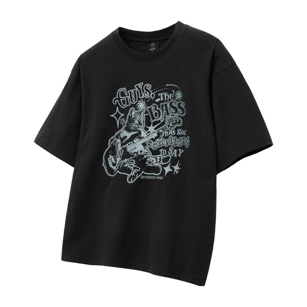 MOZMOZ [Set] Graphic Pigment Oversized Short Sleeve T-Shirt Part04