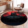 Batman Printed Round Rug Carpet Chair Rug Area Rug Entryway Doormats,for Office Chair Living Room Bedroom Kitchen Room.
