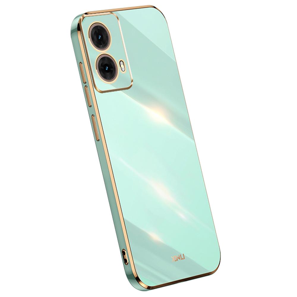 XINLI For Motorola Moto G85 5G Case TPU Phone Cover with Electroplating Frame
