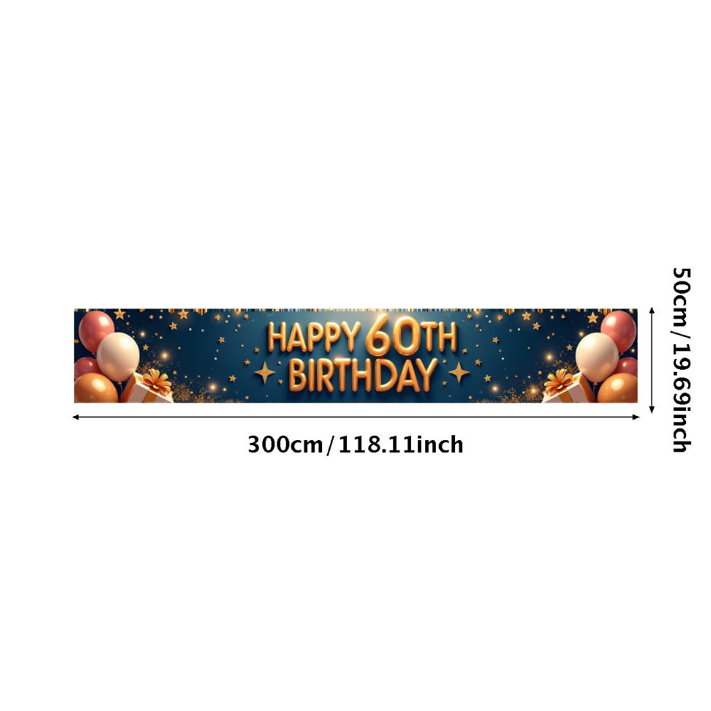 Party Decoration Balloon Decoration Celebration Banner Photo Prop Polyester Material Event Banner For Indoor Decoration Photo