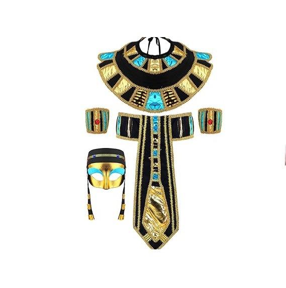 Cleopatra Costume Accessories Snake Bead Headpiece Belt Set Egyptian Princess Halloween Outfit