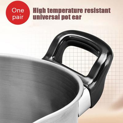 2Pcs Side Handles Bakelite Pot Ears Replace Anti-Scalding Pot Handle For Steamer Cookware Kitchen Accessories
